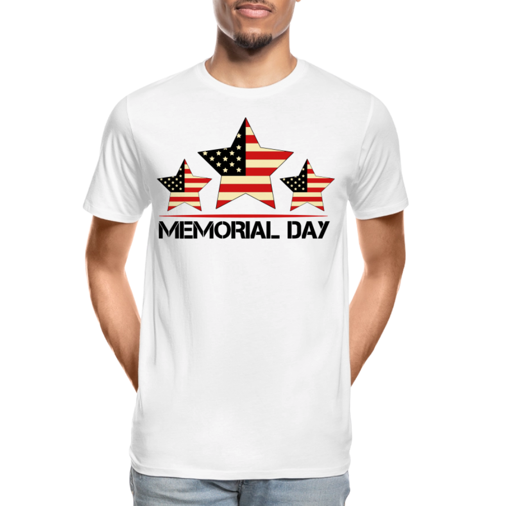 Memorial Day - Men’s Premium Organic T-Shirt - white