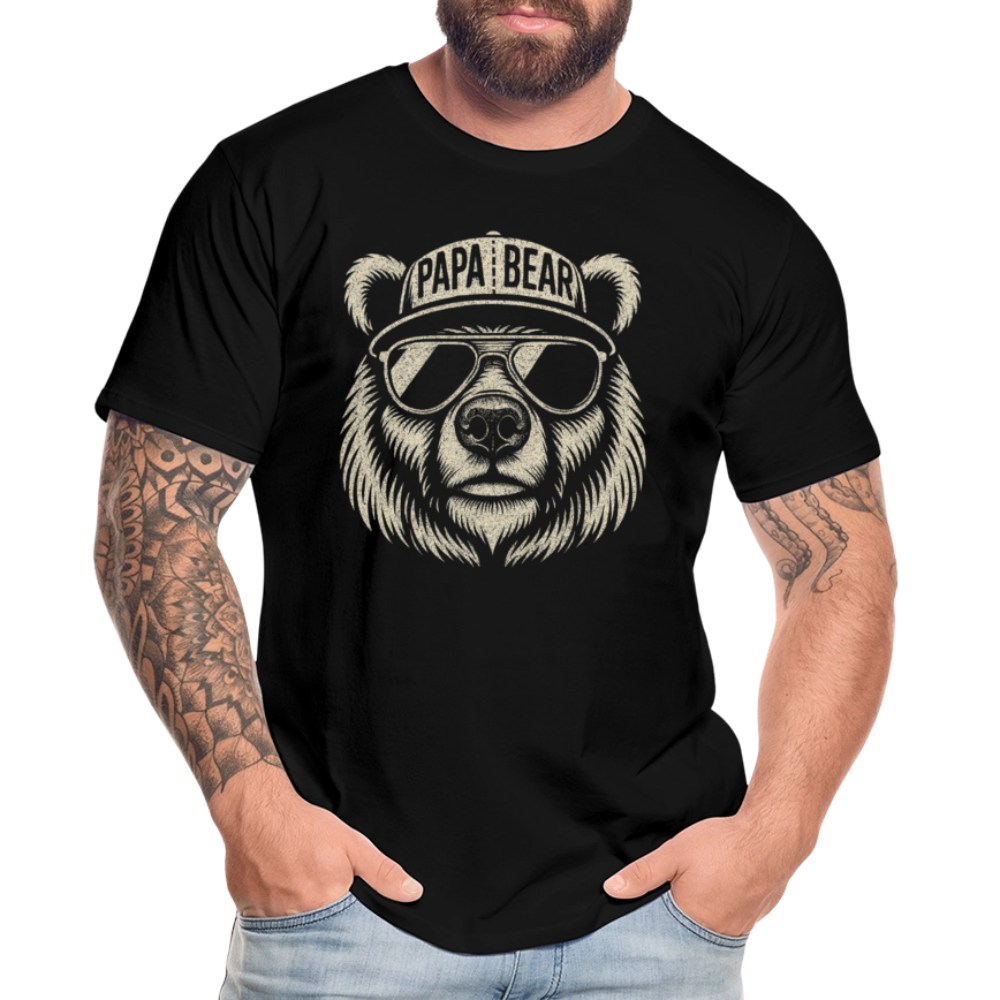 Cool Papa Bear - Men’s Premium Organic T-Shirt - black
