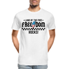 Freedom Rocks - Men’s Premium Organic T-Shirt - white