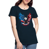 Bald Eagle American Flag - Women’s Premium Organic T-Shirt - deep navy