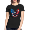 Bald Eagle American Flag - Women’s Premium Organic T-Shirt - black