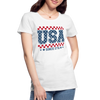 USA Since 1776 - Women’s Premium Organic T-Shirt - white