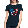 Bald Eagle American Flag - Women’s Premium Organic T-Shirt - deep navy