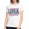 USA Since 1776 - Women’s Premium Organic T-Shirt - white