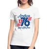 America Land of the Free - Women’s Premium Organic T-Shirt - white