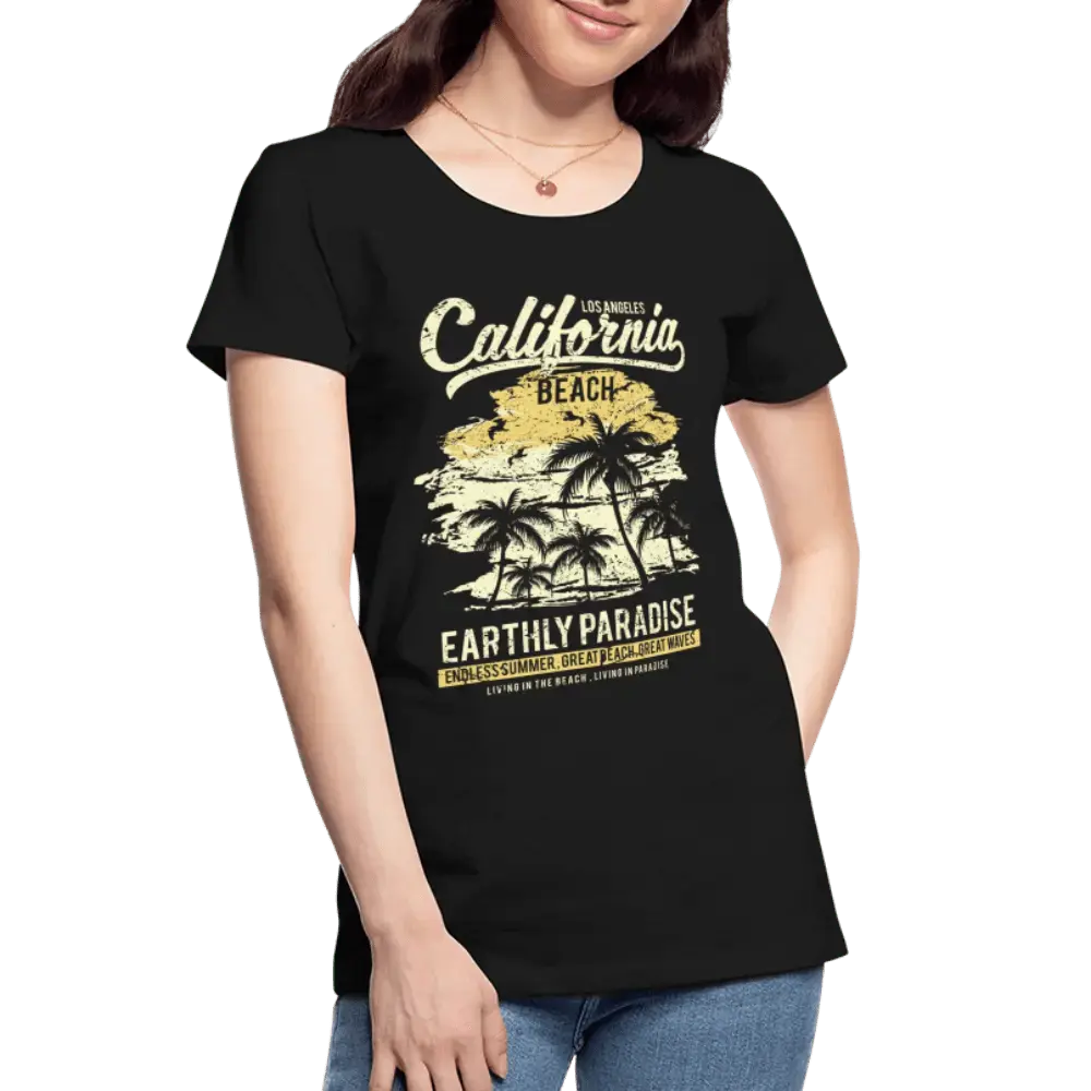 California Beach - Women’s Premium Organic T-Shirt - Lifestyle Creation Organic T-shirts