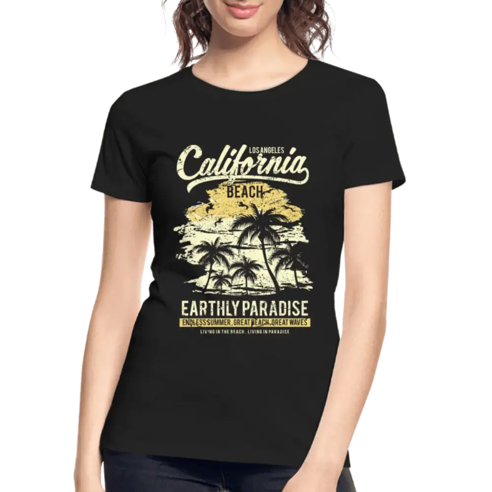 California Beach - Women’s Premium Organic T-Shirt - Lifestyle Creation Organic T-shirts