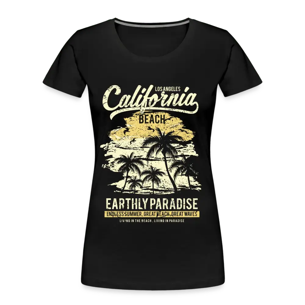 California Beach - Women’s Premium Organic T-Shirt - Lifestyle Creation Organic T-shirts