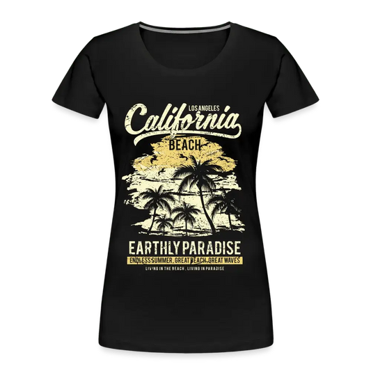 California Beach - Women’s Premium Organic T-Shirt - Lifestyle Creation Organic T-shirts