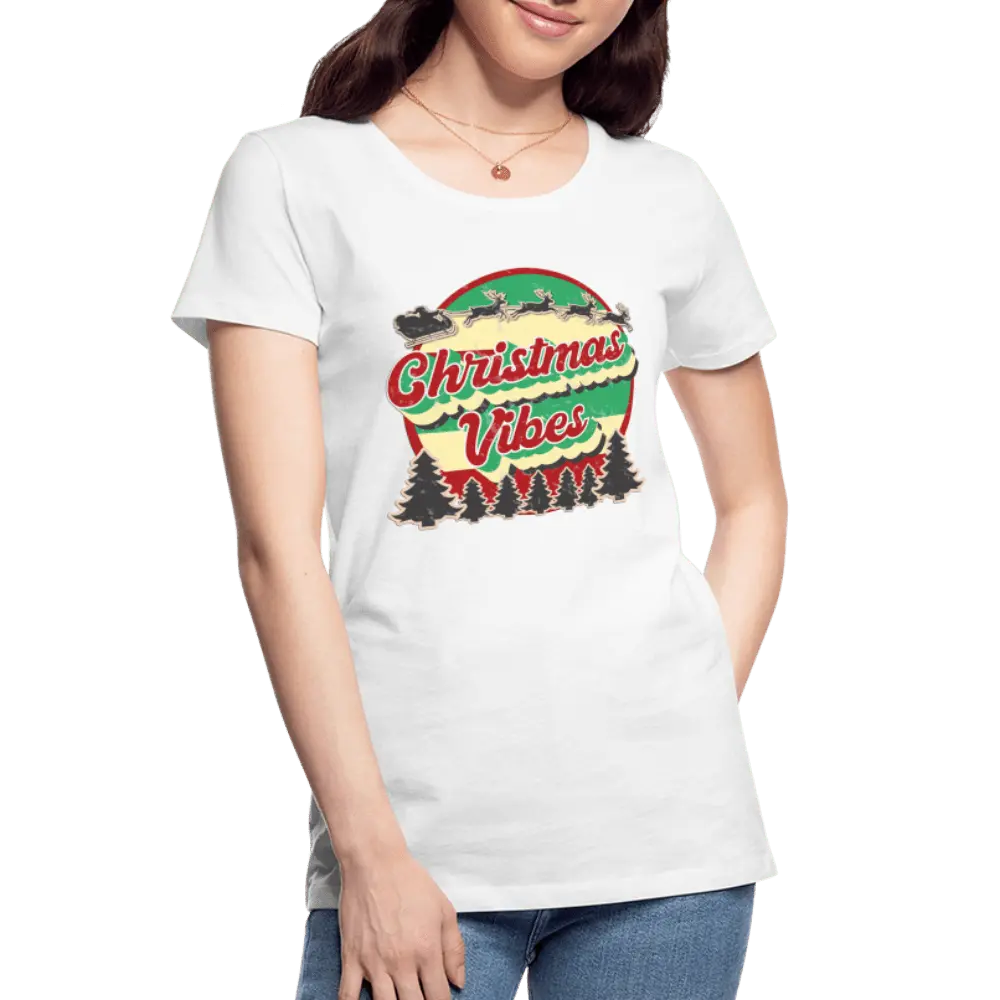 Christmas Vibes - Women’s Premium Organic T-Shirt - Lifestyle Creation Organic T-shirts