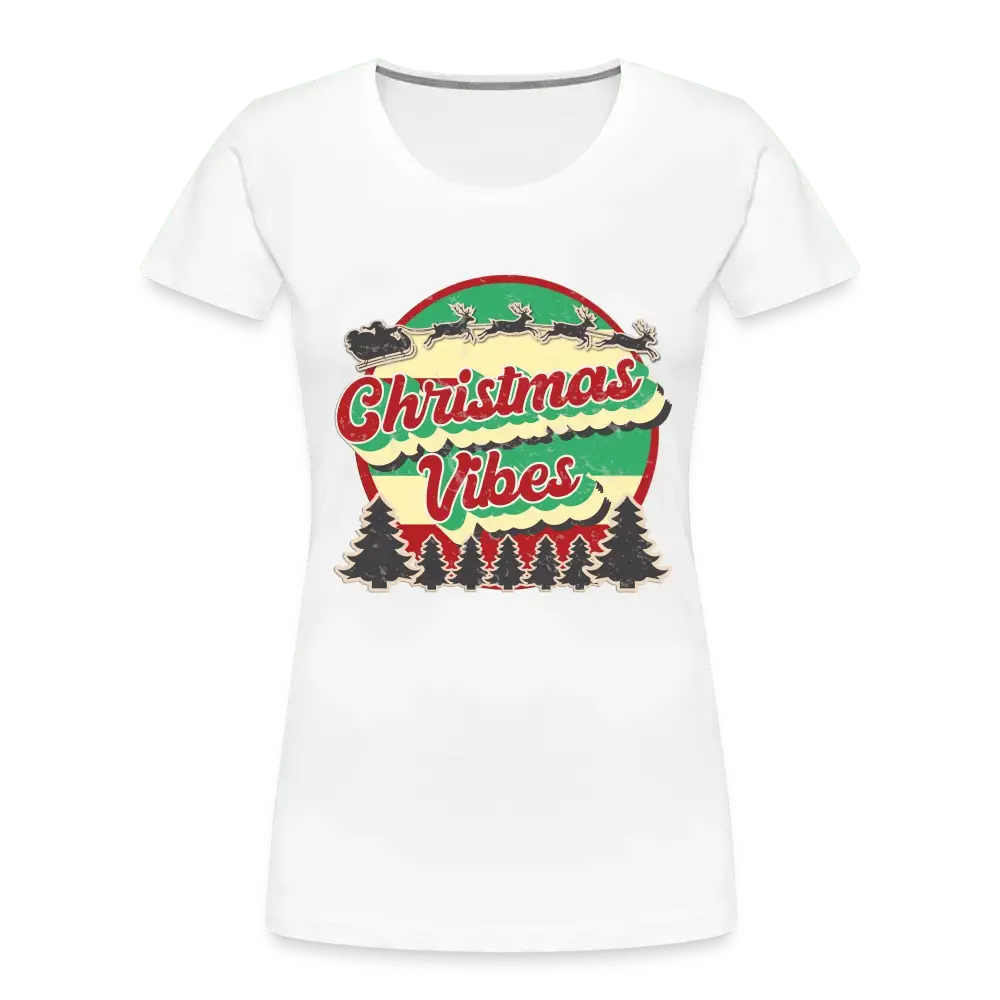 Christmas Vibes - Women’s Premium Organic T-Shirt - Lifestyle Creation Organic T-shirts