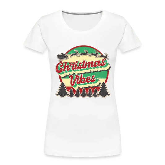 Christmas Vibes - Women’s Premium Organic T-Shirt - Lifestyle Creation Organic T-shirts