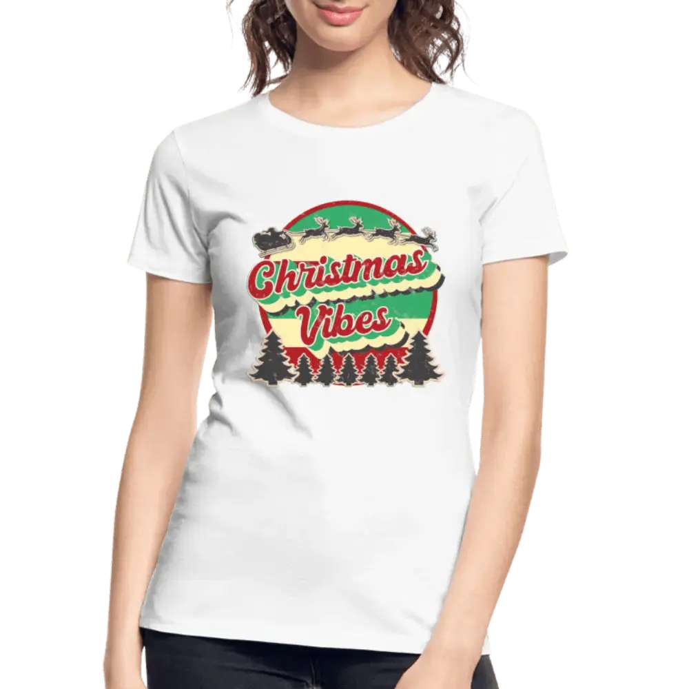 Christmas Vibes - Women’s Premium Organic T-Shirt - Lifestyle Creation Organic T-shirts