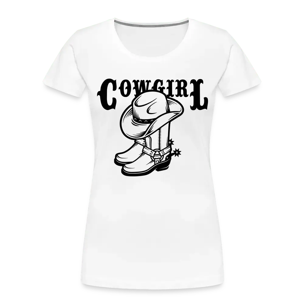 Cowgirl - Women’s Premium Organic T-Shirt - Lifestyle Creation Organic T-shirts