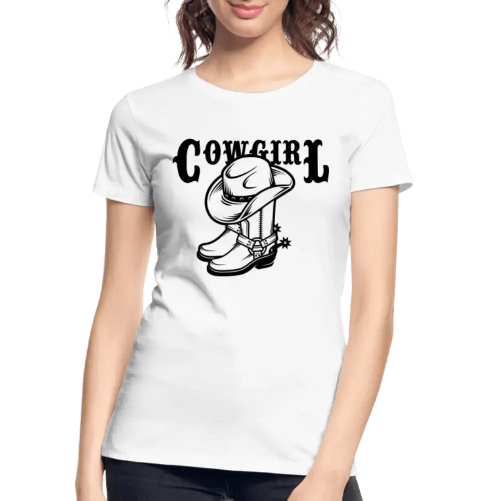 Cowgirl - Women’s Premium Organic T-Shirt - Lifestyle Creation Organic T-shirts