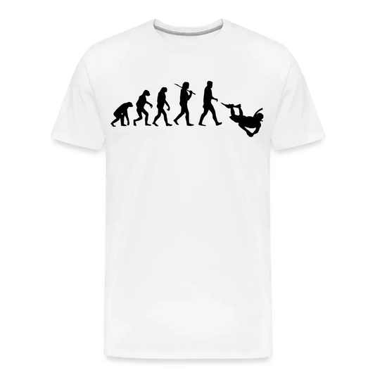 Diver Human Evolution - Men’s Premium Organic T-Shirt - Lifestyle Creation Organic T-shirts