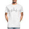 Eiffel Tower Heartbeat Line - Men’s Premium Organic T-Shirt - Lifestyle Creation Organic T-shirts