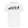 Football Human Evolution - Men’s Premium Organic T-Shirt - Lifestyle Creation Organic T-shirts