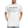 Funny Binge Watcher Definition - Men’s Premium Organic T-Shirt - Lifestyle Creation Organic T-shirts