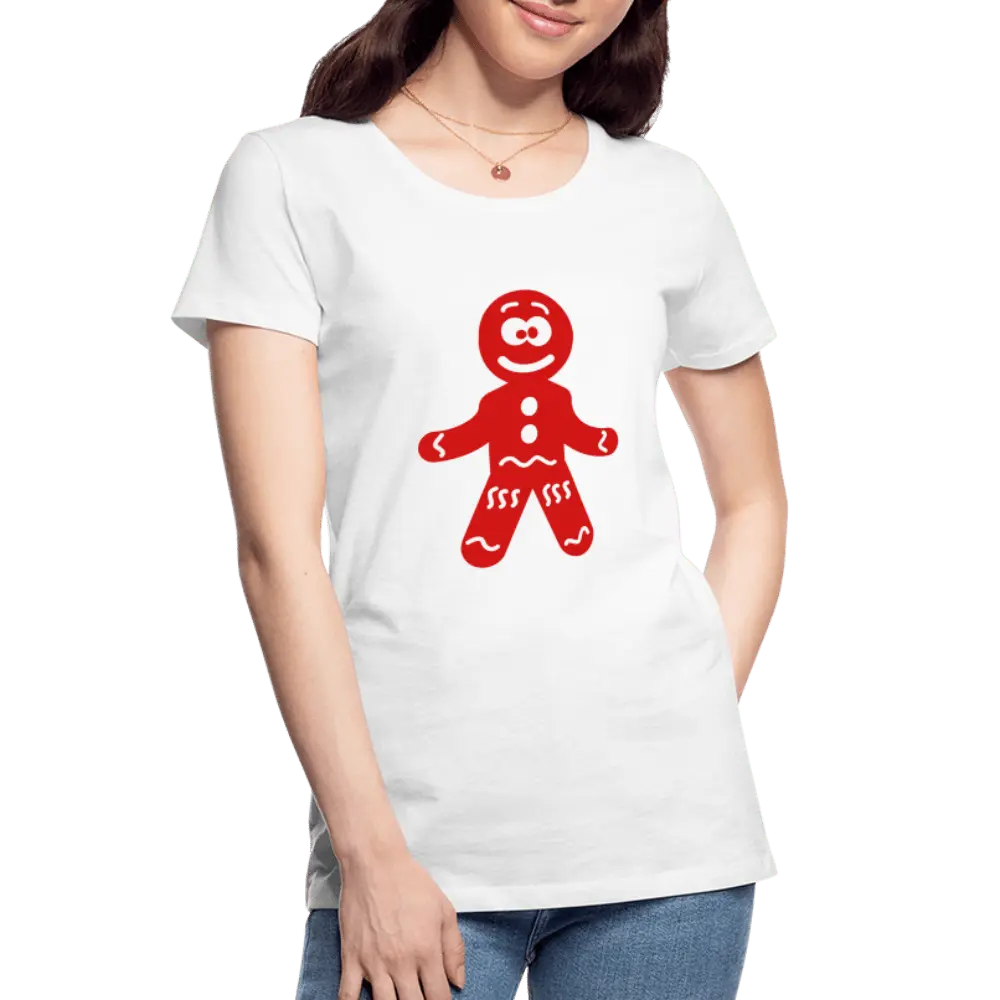 Gingerbread Man - Women’s Premium Organic T-Shirt - Lifestyle Creation Organic T-shirts