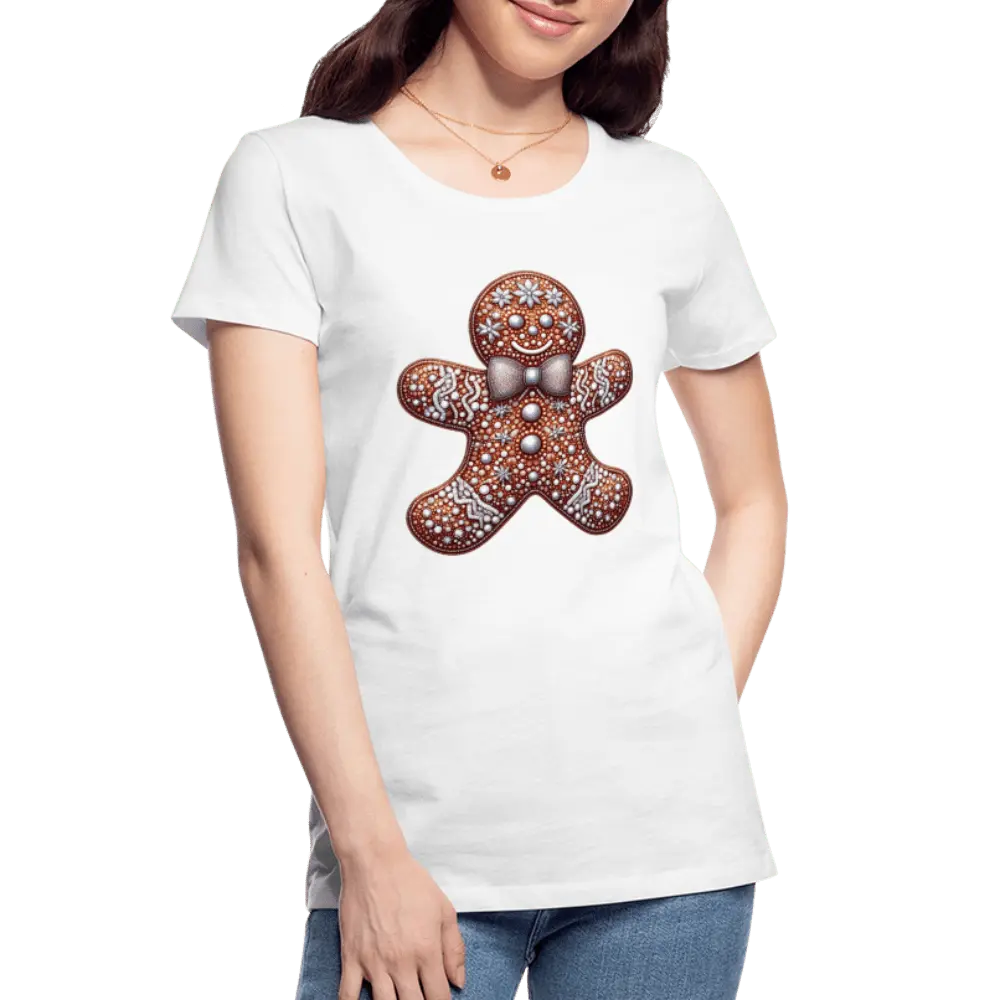 Gingerbread Sparkling Xmas - Women’s Premium Organic T-Shirt - Lifestyle Creation Organic T-shirts