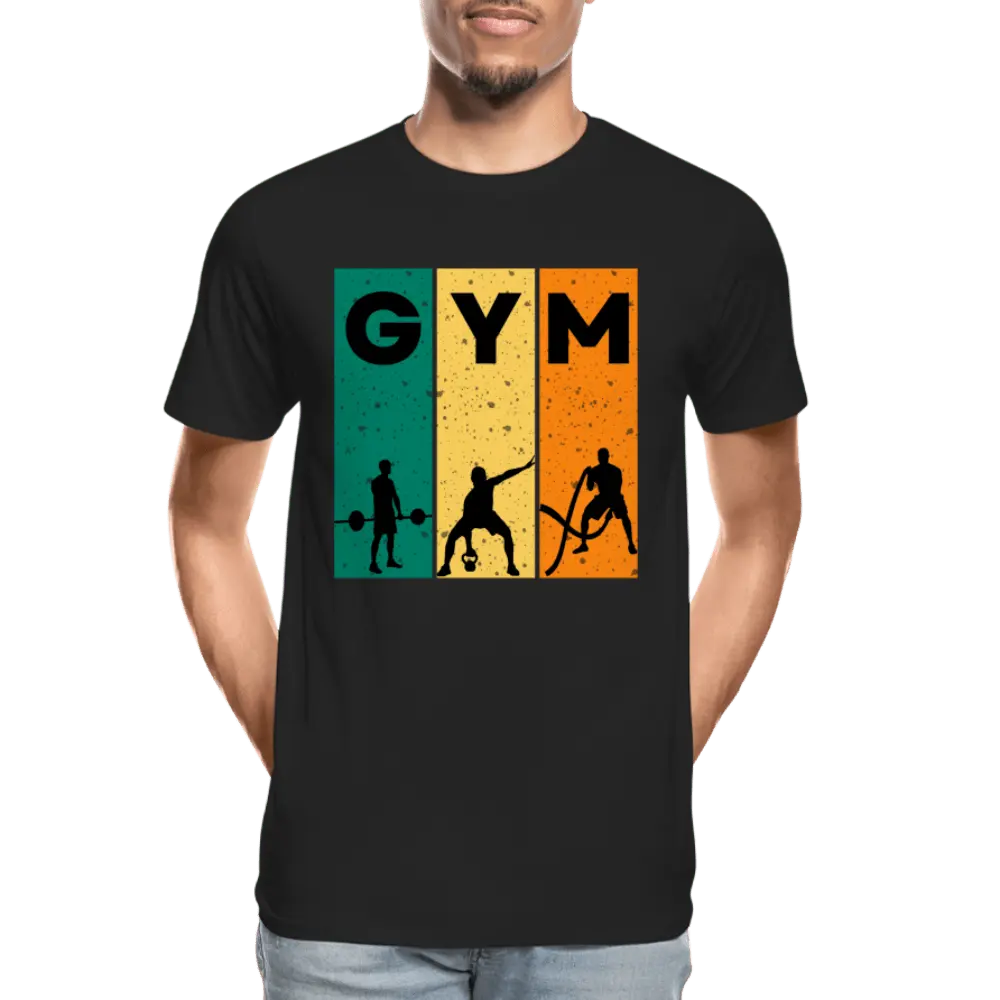 Gym - Men’s Premium Organic T-Shirt - Lifestyle Creation Organic T-shirts