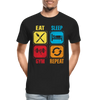 Gym Repeat - Men’s Premium Organic T-Shirt - Lifestyle Creation Organic T-shirts