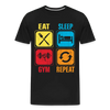 Gym Repeat - Men’s Premium Organic T-Shirt - Lifestyle Creation Organic T-shirts