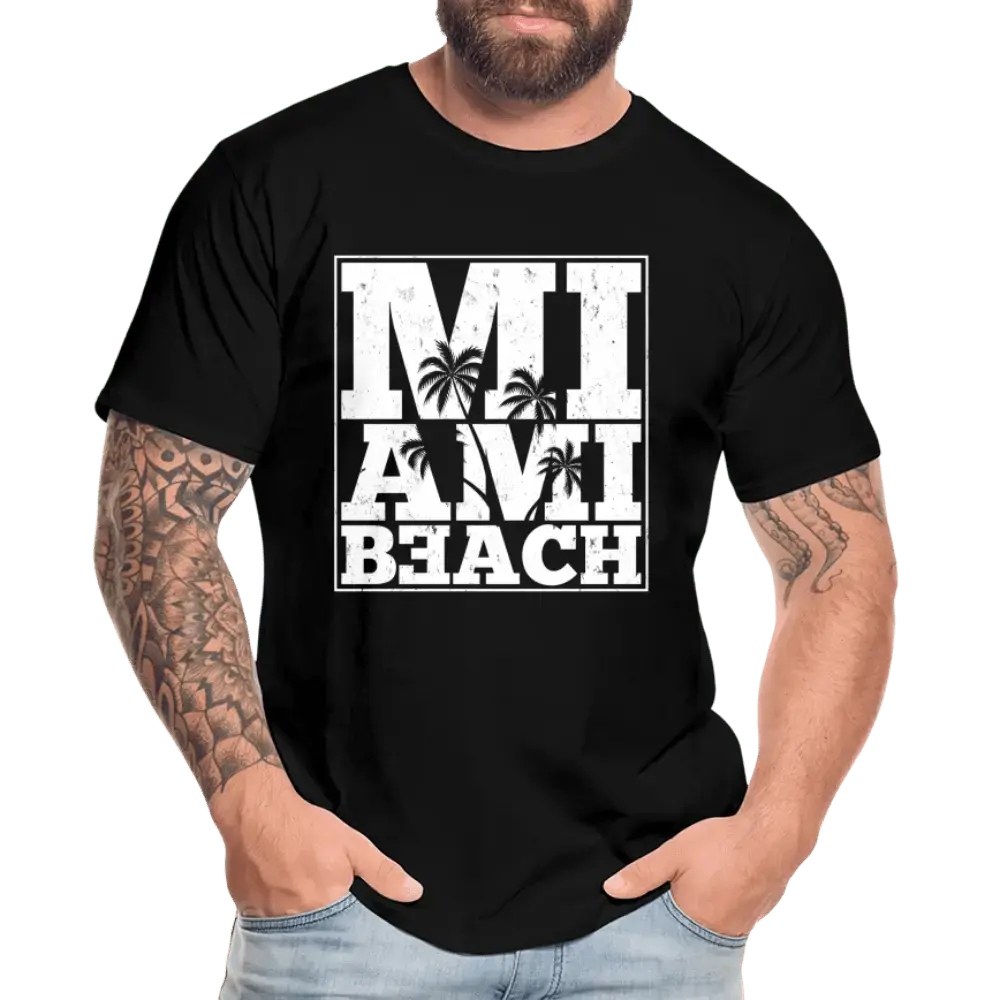 Miami Beach - Men’s Premium Organic T-Shirt - Lifestyle Creation Organic T-shirts