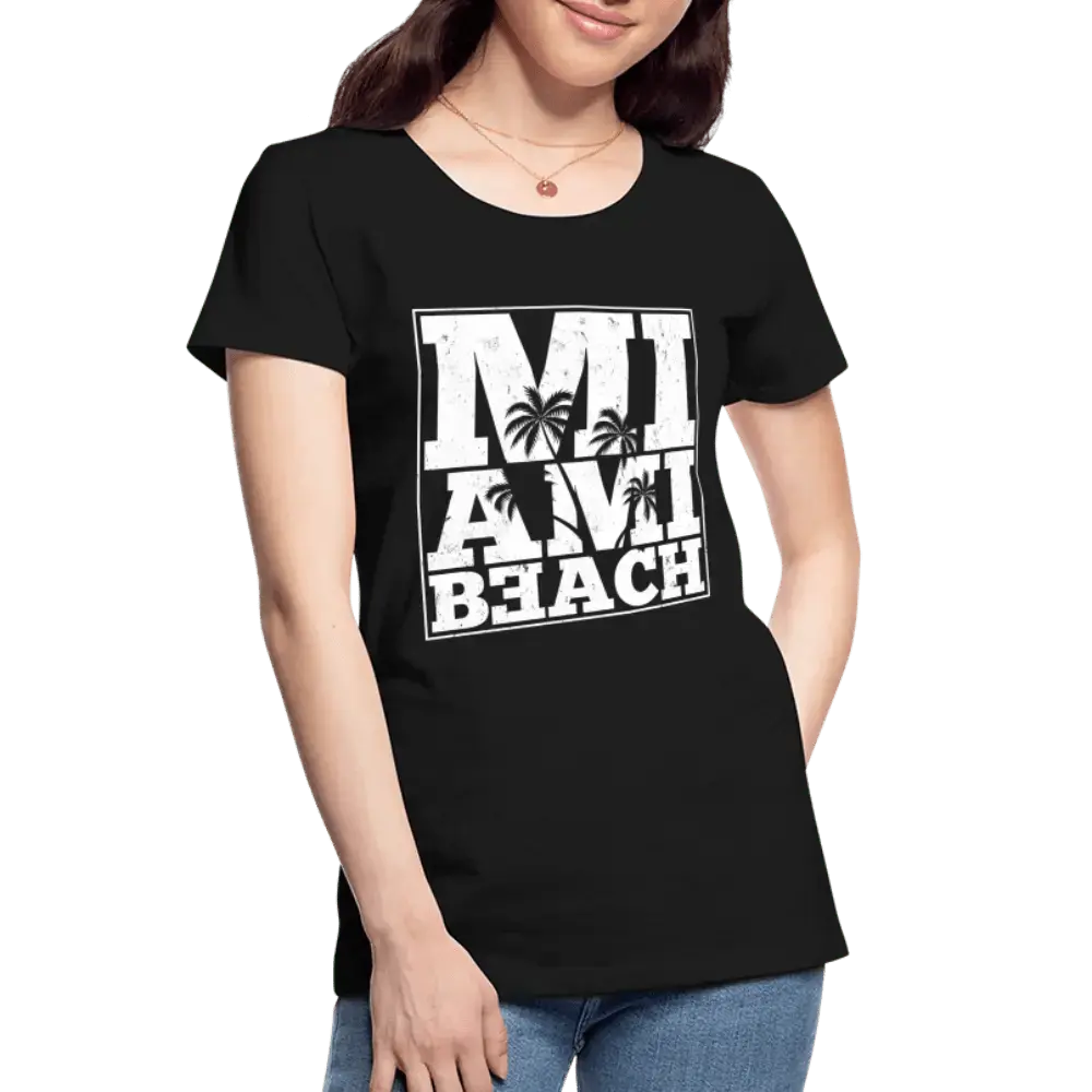 Miami Brach - Women’s Premium Organic T-Shirt - Lifestyle Creation Organic T-shirts