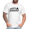 Motocross Human Evolution - Men’s Premium Organic T-Shirt - Lifestyle Creation Organic T-shirts