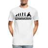 Motocross Human Evolution - Men’s Premium Organic T-Shirt - Lifestyle Creation Organic T-shirts