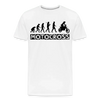 Motocross Human Evolution - Men’s Premium Organic T-Shirt - Lifestyle Creation Organic T-shirts