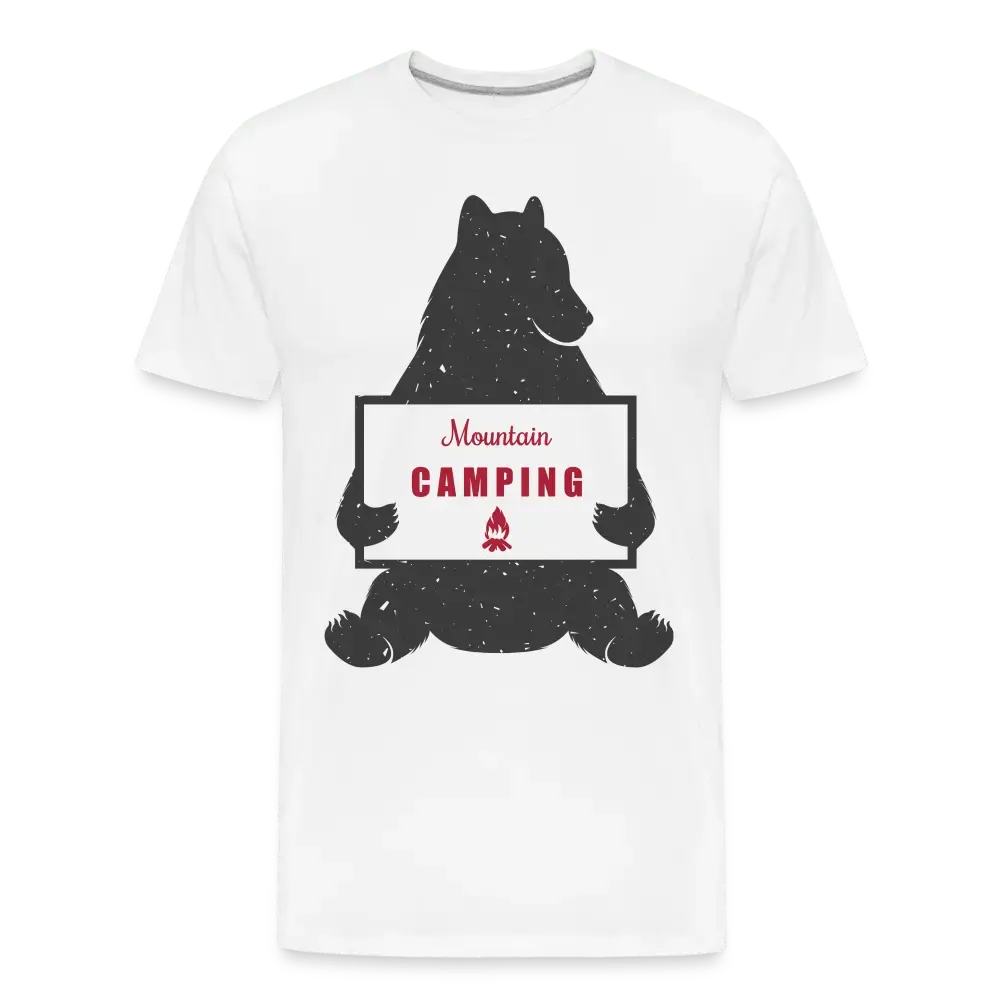 Mountain Camping - Men’s Premium Organic T-Shirt - Lifestyle Creation Organic T-shirts