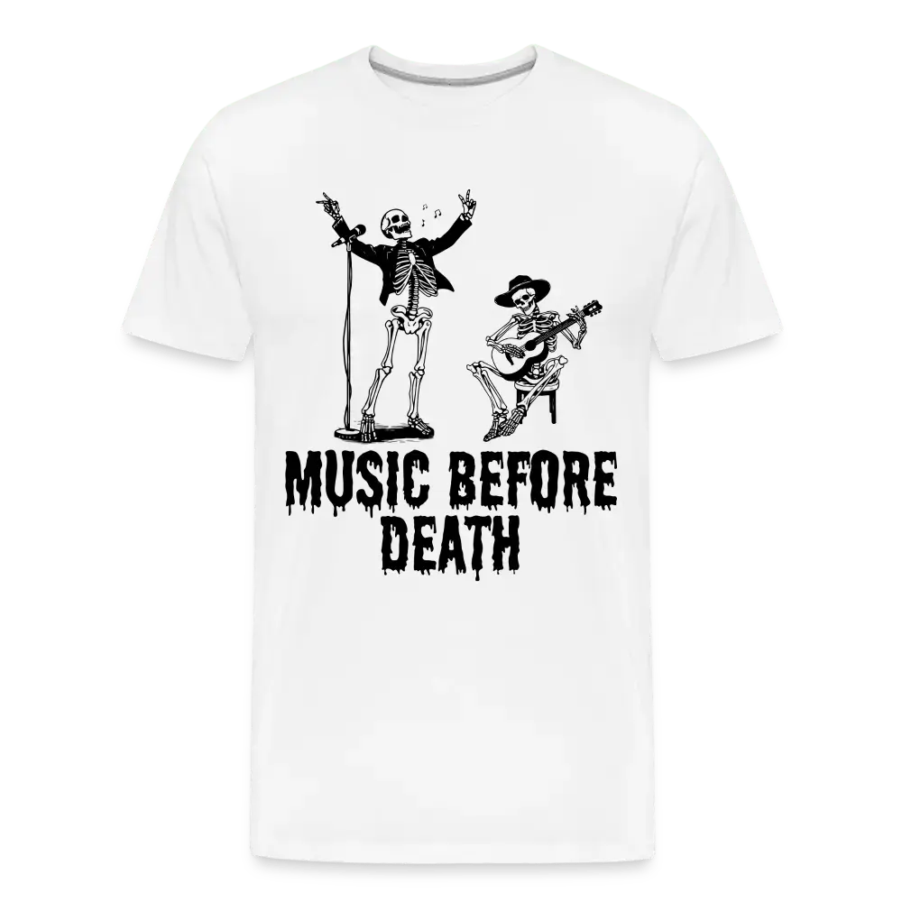 Music Before Death - Men’s Premium Organic T-Shirt - Lifestyle Creation Organic T-shirts