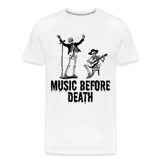 Music Before Death - Men’s Premium Organic T-Shirt - Lifestyle Creation Organic T-shirts