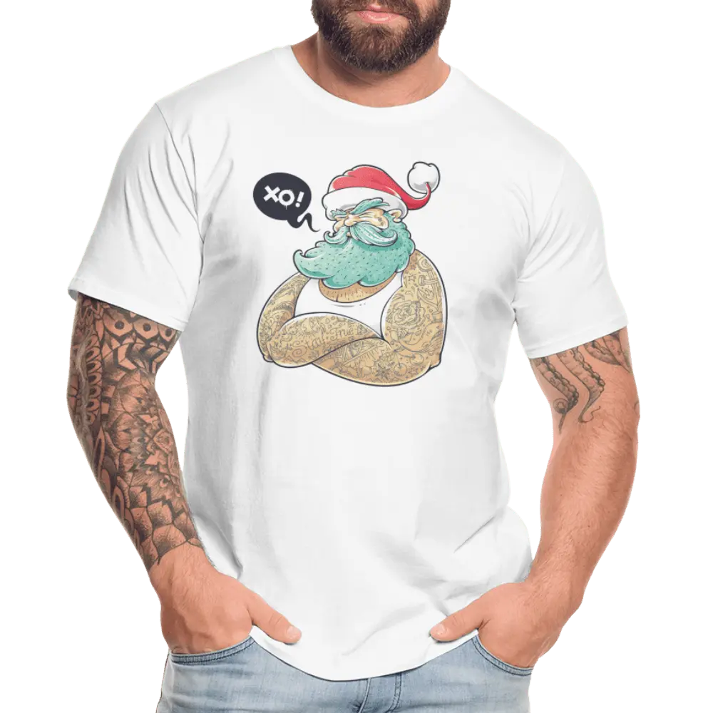 Outlaw Santa - Men’s Premium Organic T-Shirt - Lifestyle Creation Organic T-shirts