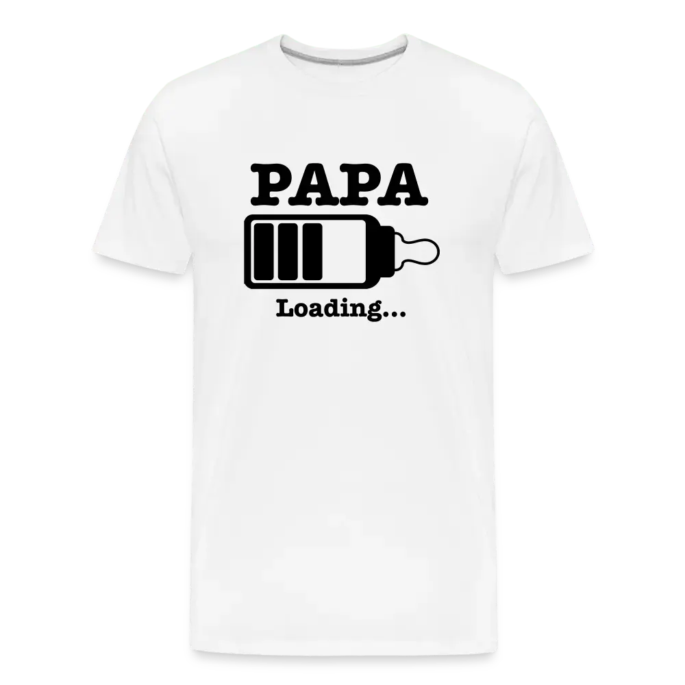 Papa loading - Men’s Premium Organic T-Shirt - Lifestyle Creation Organic T-shirts