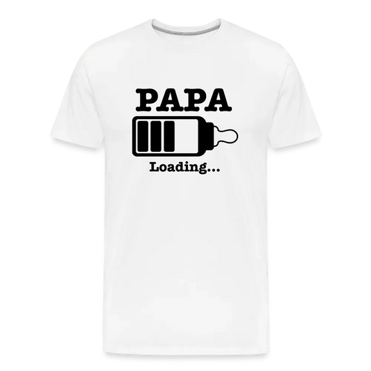 Papa loading - Men’s Premium Organic T-Shirt - Lifestyle Creation Organic T-shirts