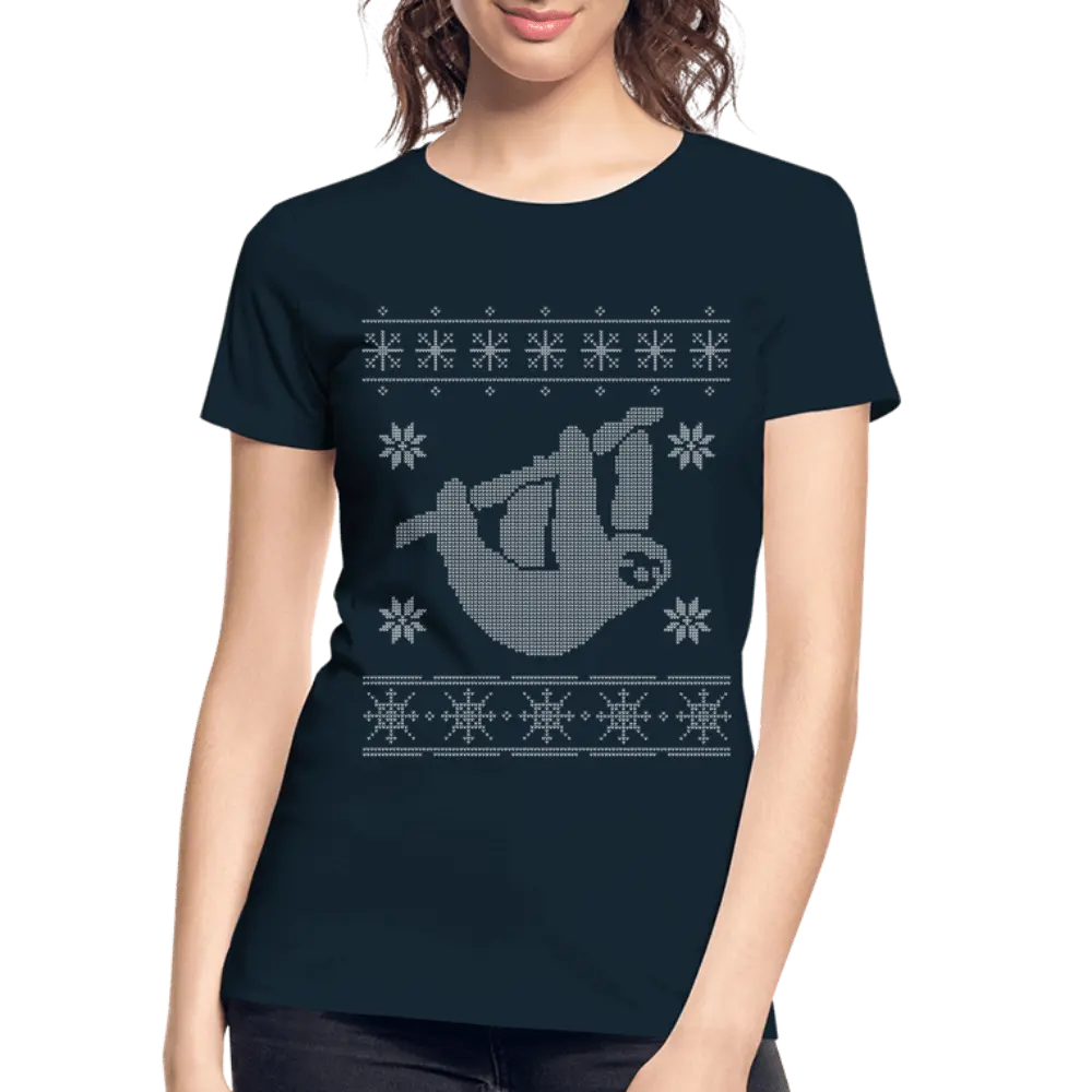 Sloth Ugly Christmas Decoration - Women’s Premium Organic T-Shirt - Lifestyle Creation Organic T-shirts