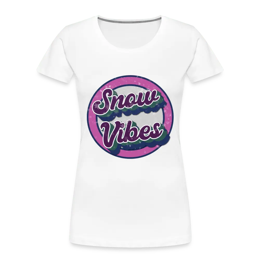 Snow Vibes - Women’s Premium Organic T-Shirt - Lifestyle Creation Organic T-shirts