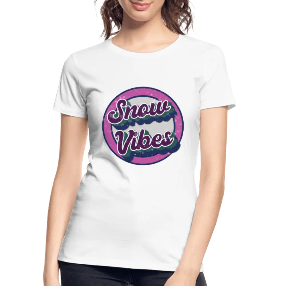 Snow Vibes - Women’s Premium Organic T-Shirt - Lifestyle Creation Organic T-shirts