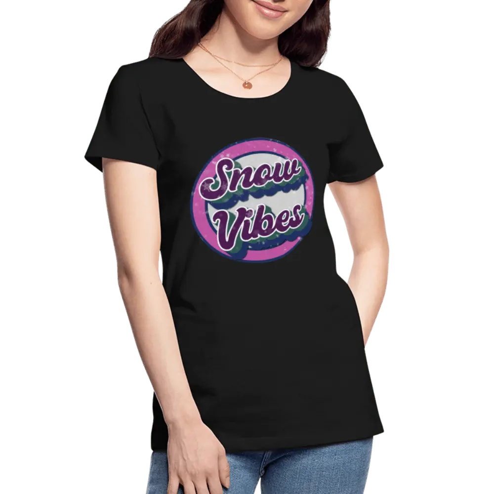 Snow Vibes - Women’s Premium Organic T-Shirt - Lifestyle Creation Organic T-shirts