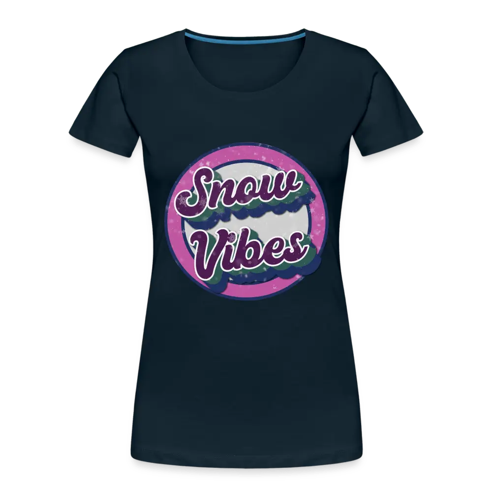 Snow Vibes - Women’s Premium Organic T-Shirt - Lifestyle Creation Organic T-shirts