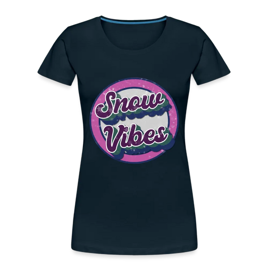 Snow Vibes - Women’s Premium Organic T-Shirt - Lifestyle Creation Organic T-shirts