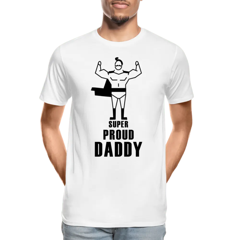 Super Proud Daddy - Men’s Premium Organic T-Shirt - Lifestyle Creation Organic T-shirts