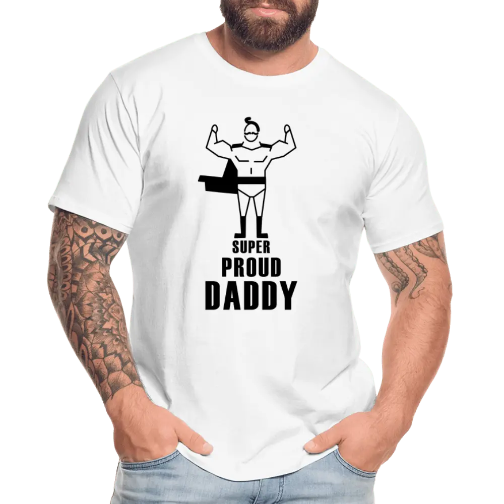 Super Proud Daddy - Men’s Premium Organic T-Shirt - Lifestyle Creation Organic T-shirts