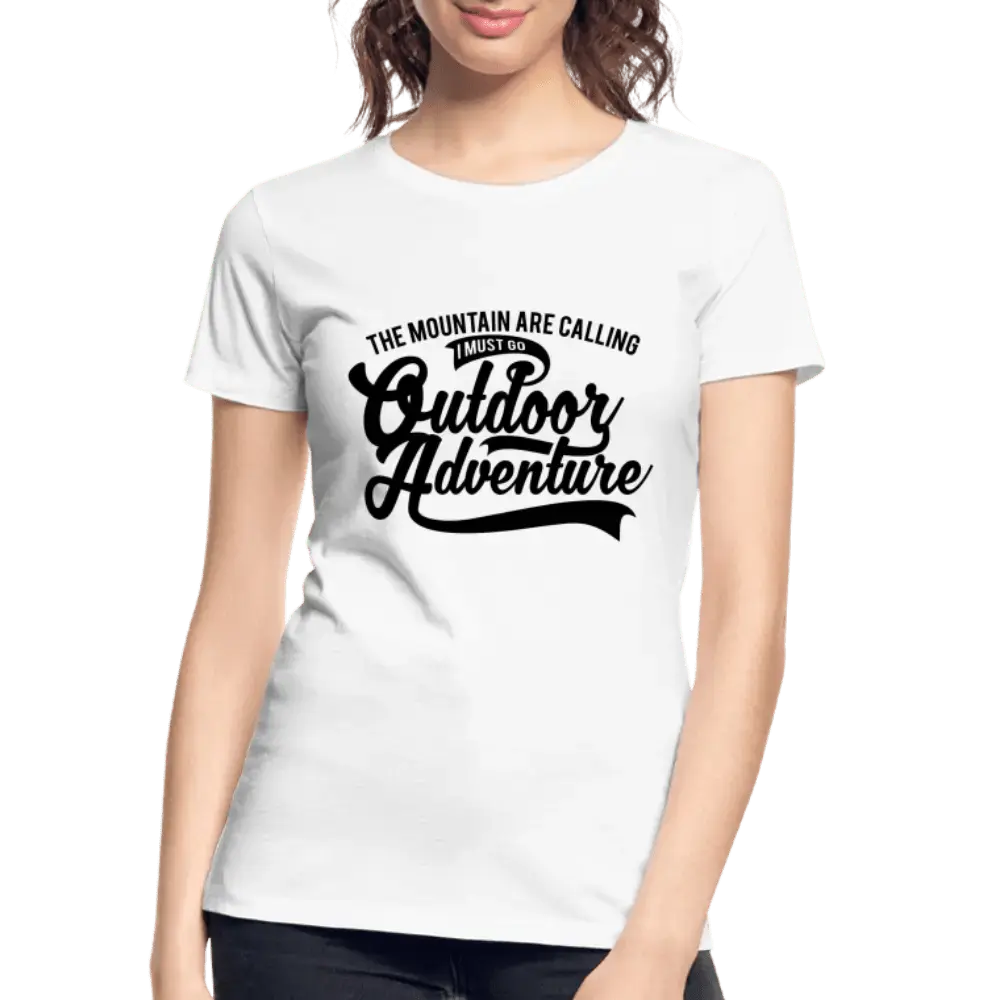 The Mountains are calling - Women’s Premium Organic T-Shirt - Lifestyle Creation Organic T-shirts