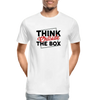 Think Outside The Box - Men’s Premium Organic T-Shirt - Lifestyle Creation Organic T-shirts