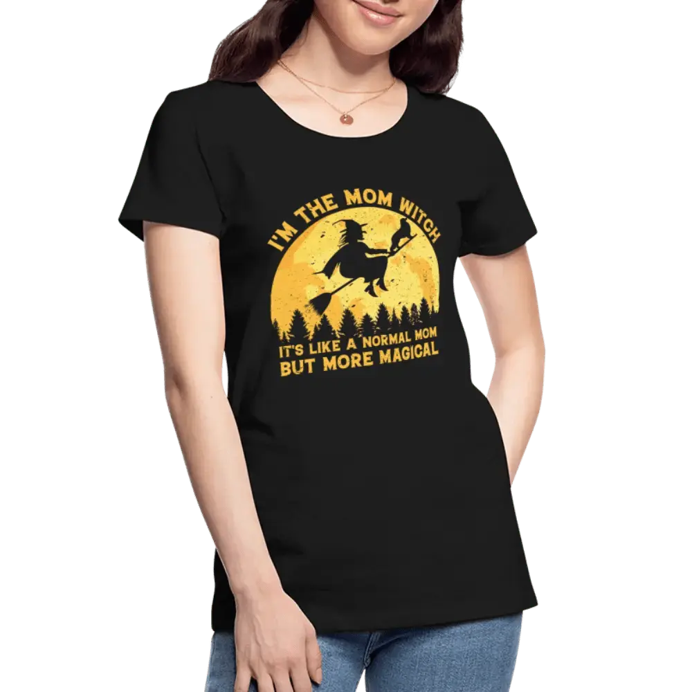 Witch mom - Women’s Premium Organic T-Shirt - Lifestyle Creation Organic T-shirts